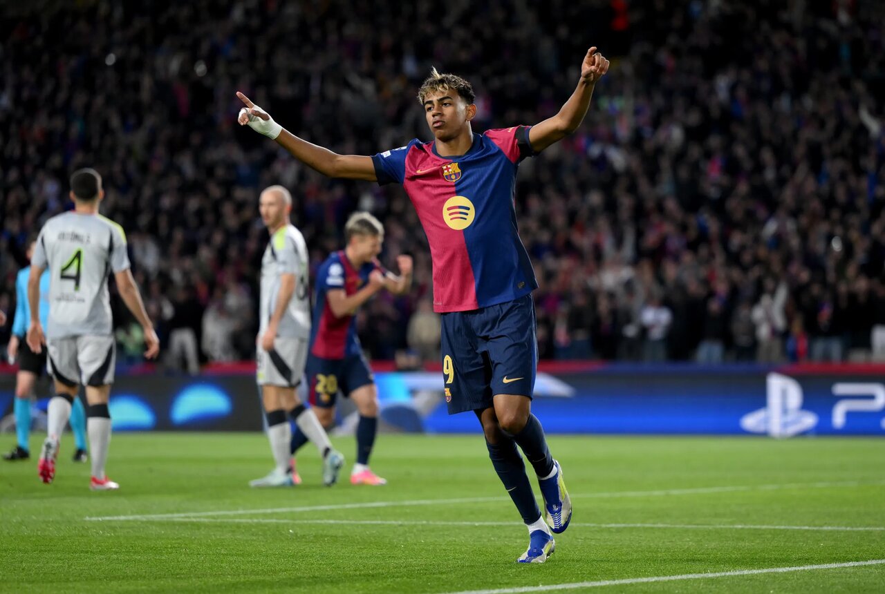 ببینید | شوت دقیق لامین یامال به داخل حلقه بسکتبال ببینید | شوت دقیق لامین یامال به داخل حلقه بسکتبال