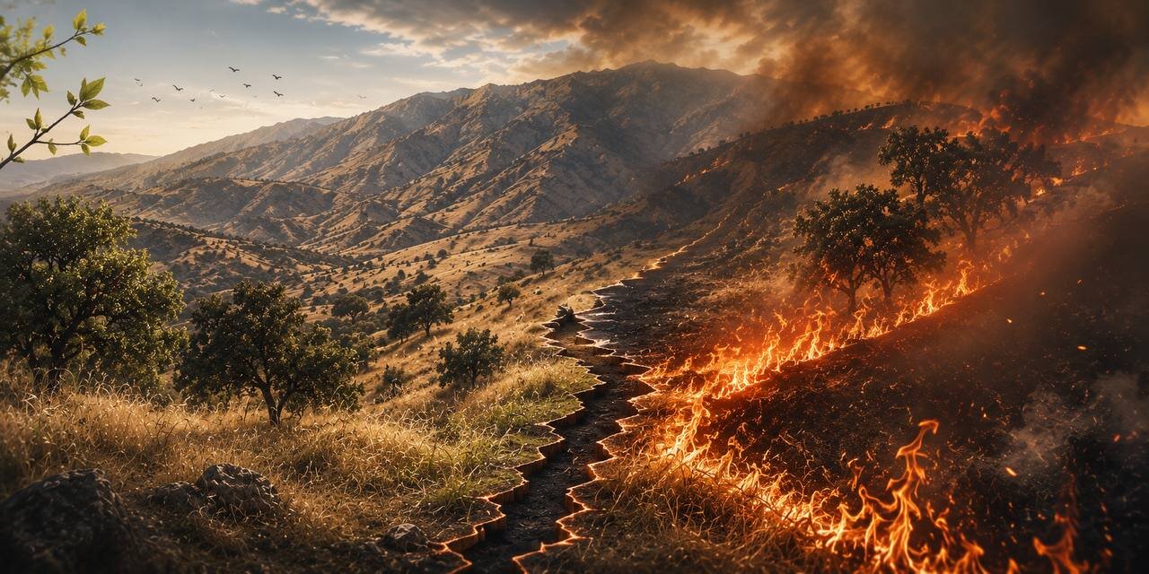 آخرین آمار از آسیب‌های وارد آمده بر میانکاله / سوختن ۵۳۶ هکتار از پناهگاه حیات وحش طی کمتر از ۲۰ روز